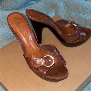 ALDO Women's Brown Heeled Sandals